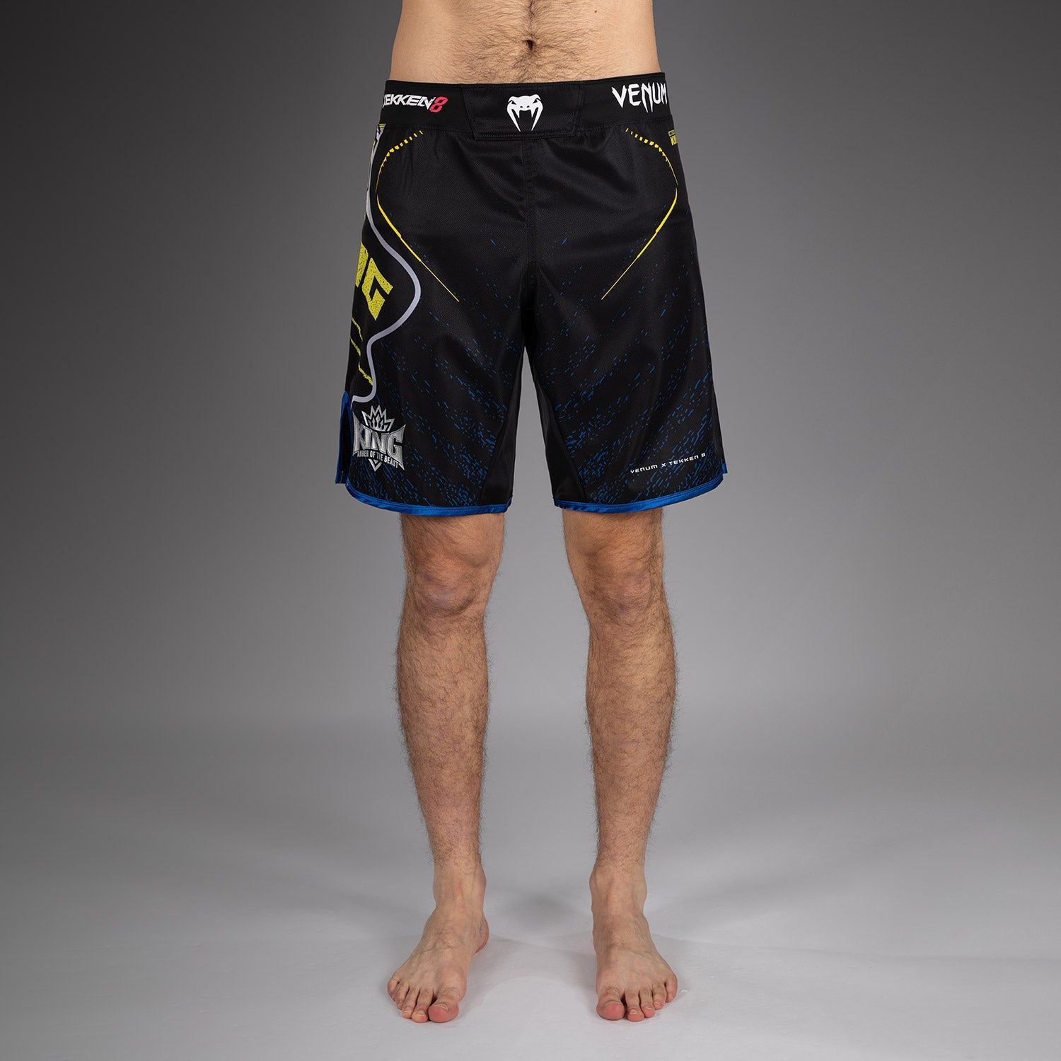 Venum x Tekken Fightshorts "KING" Schwarz/Gelb
