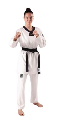 KWON Taekwondo Anzug KWON Taekwondo Anzug "Kyorugi" schwarzes Revers WT anerkant