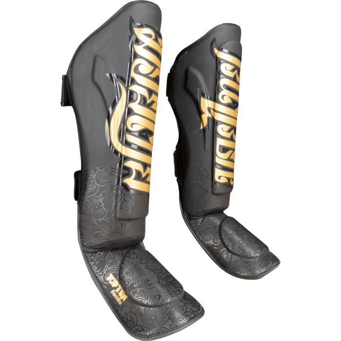 Top Ten Schienbeinspannschutz „Nong Han“ Schwarz/gold
