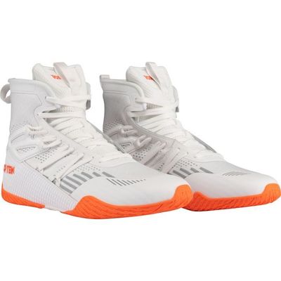 Top Ten Boxstiefel "Footwork" Weiß/orange