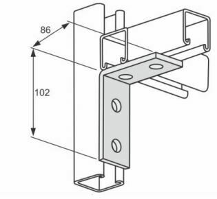 2/2 Hole right angle