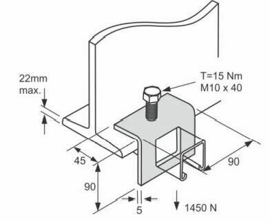 Window bracket for 41mm channel