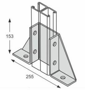 Double channel Gusset bracket