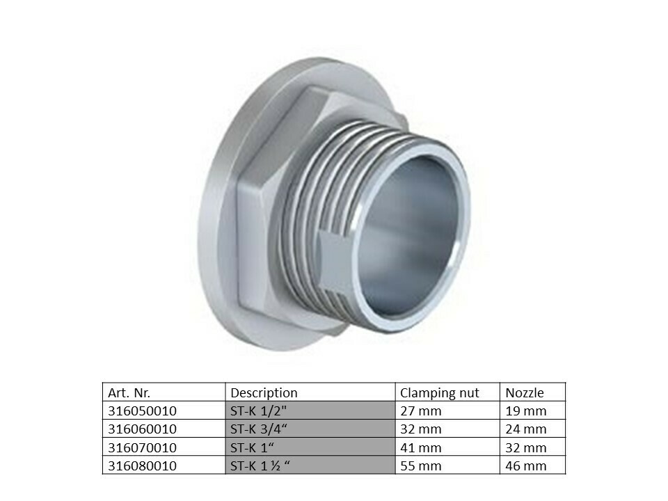 Moisture drain ST-K with conical plate