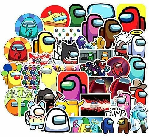 among us sticker pack 50 pc