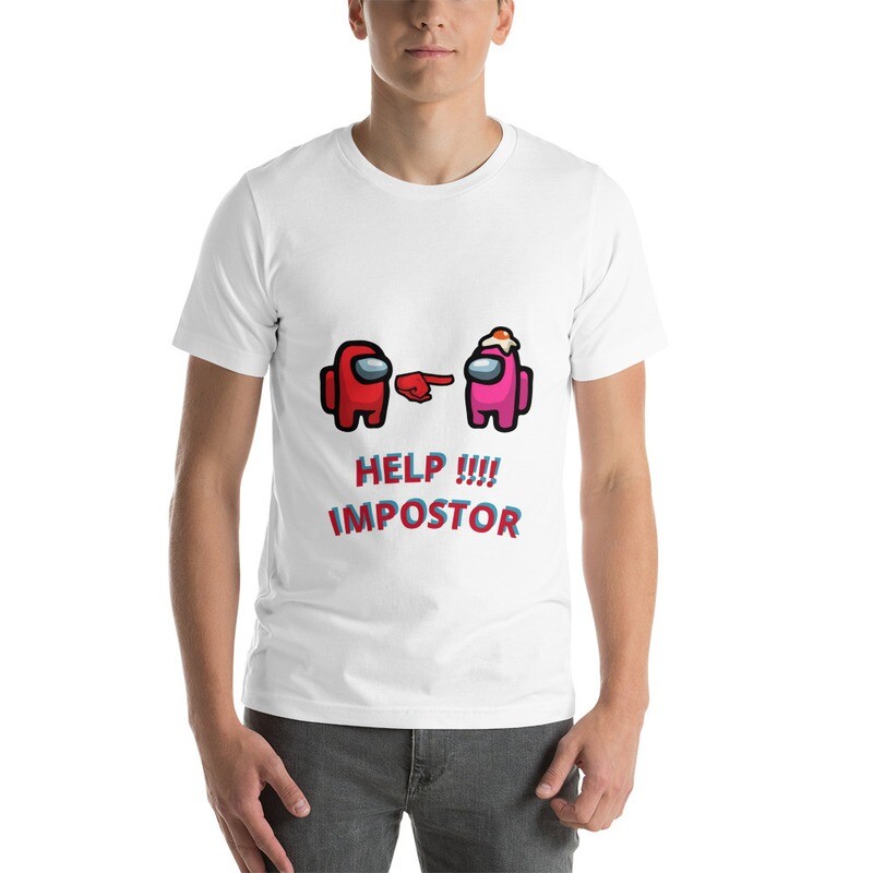 among us impostor themed t-shirt