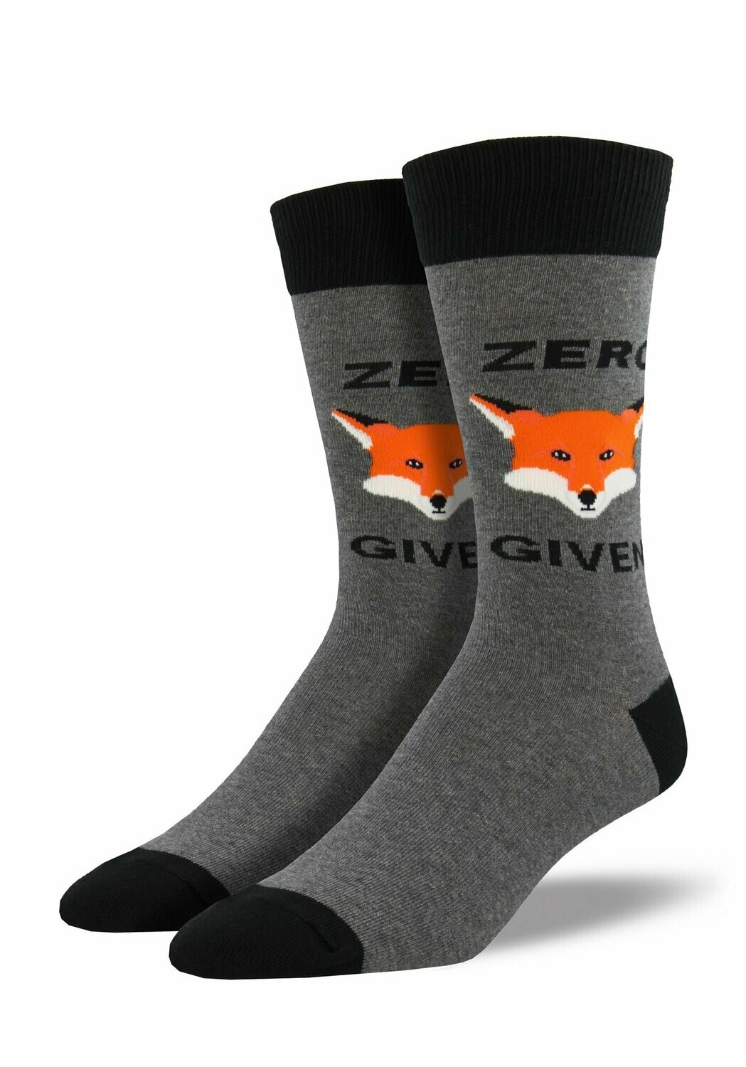 Zero "Fox" Given Heather Gray - Men's Socks