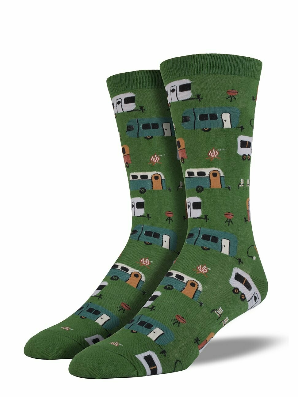 Camptown Parrot Green - Men's Socks