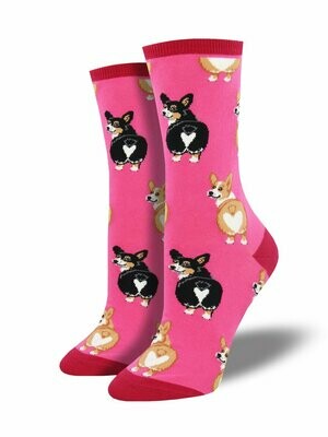 Corgi Butt Pink - Women's Socks