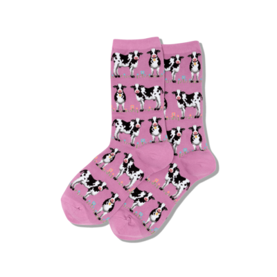 Cows - Lilac Womens Socks