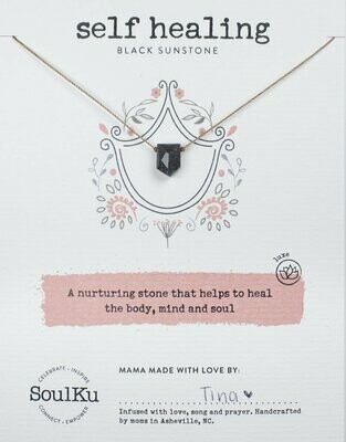 Self Healing Black Sunstone Necklace