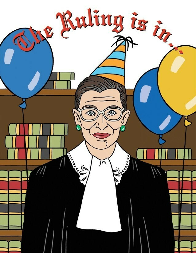 The Ruling Is In Ruth Bader Ginsburg Birthday Card