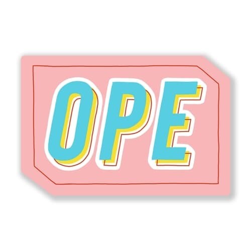OPE Sticker