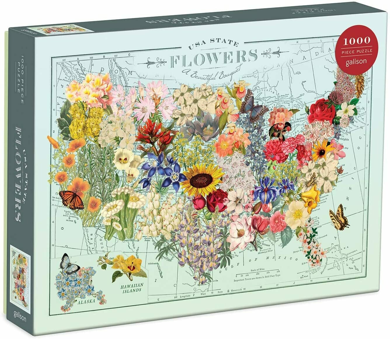 Wendy Gold USA State Flowers Puzzle