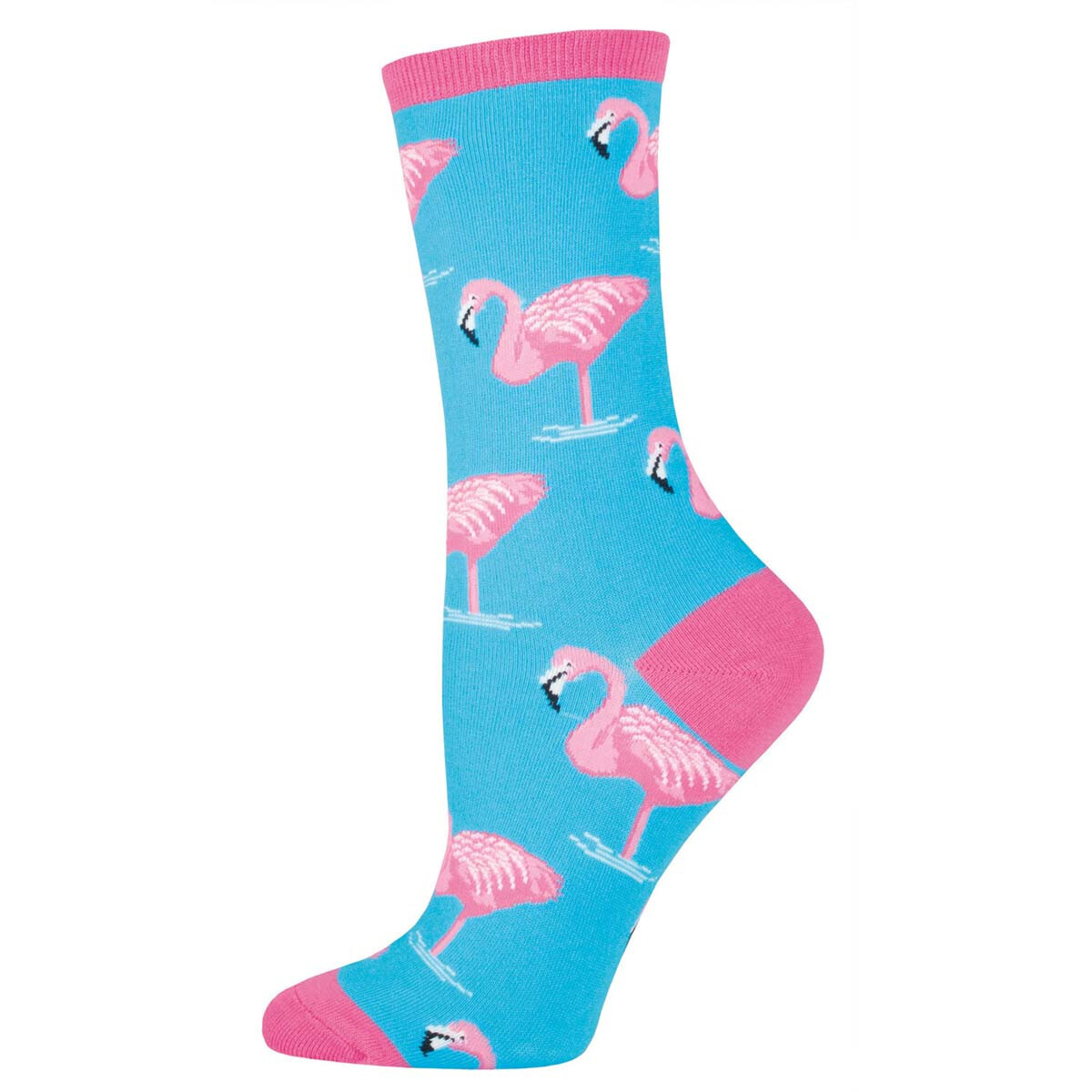 Flamingo Sky Blue Women's Socks