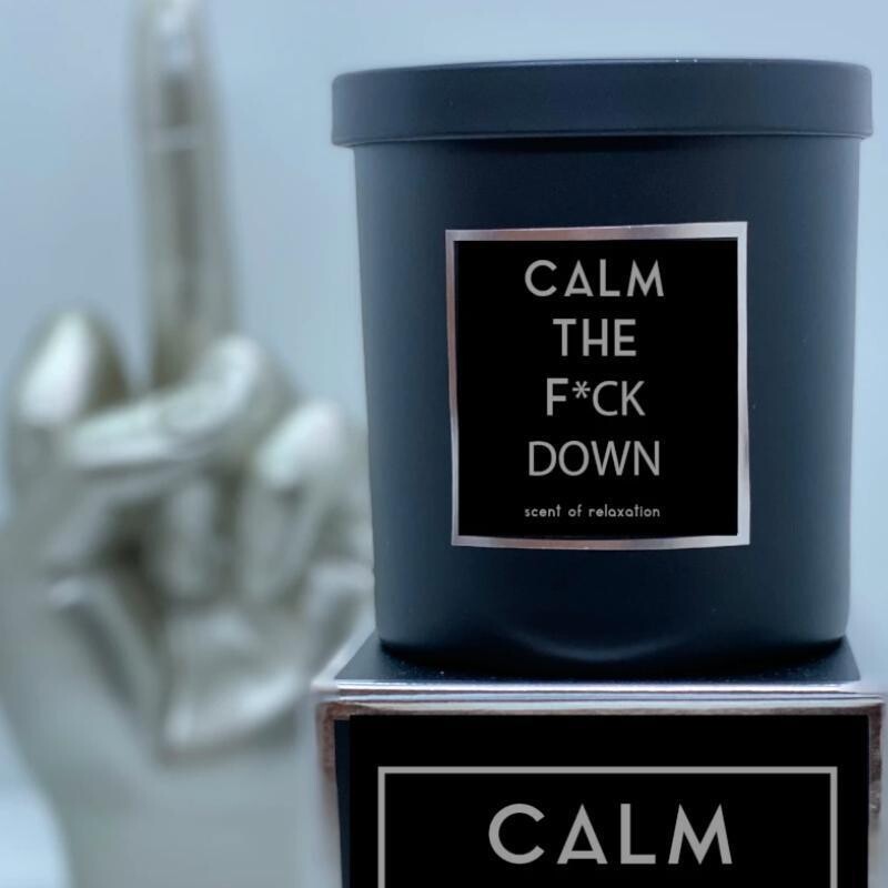 Calm The F Down Candle (RD)