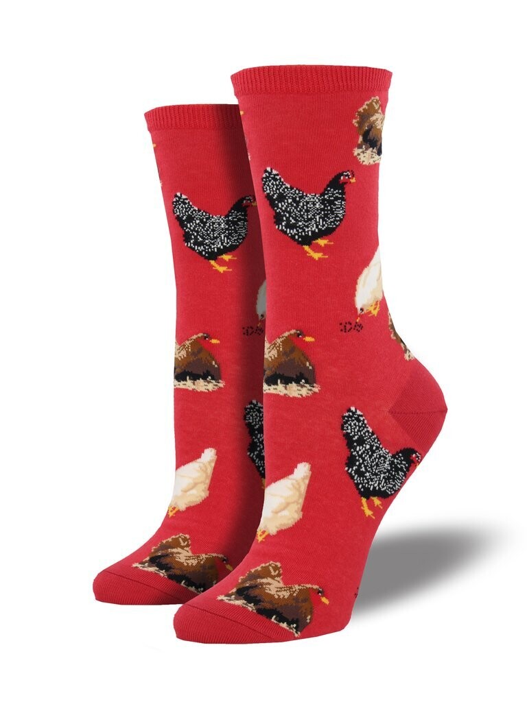Hens House- Red Women's Socks