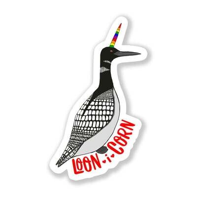 Loon-I-Corn Sticker