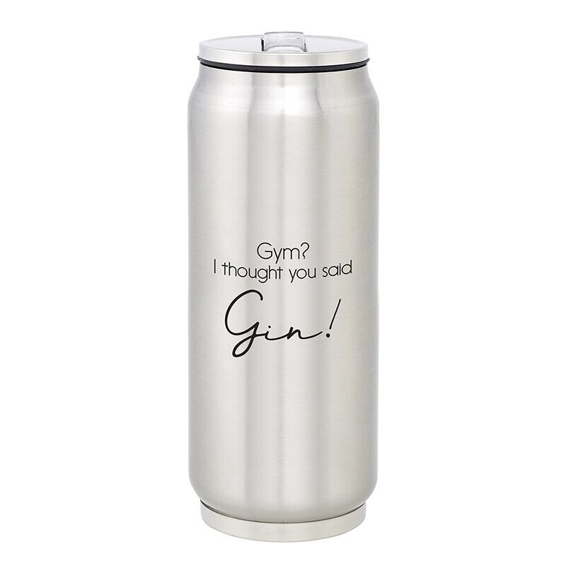 Gym? Lg. Stainless Steel Can