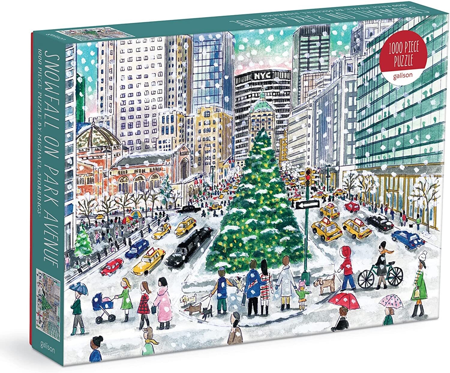 Snowfall On Park Avenue Michael Storrings 1000 Piece Puzzle