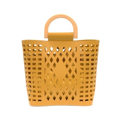 Yellow Ochre Madison Cut Out Tote