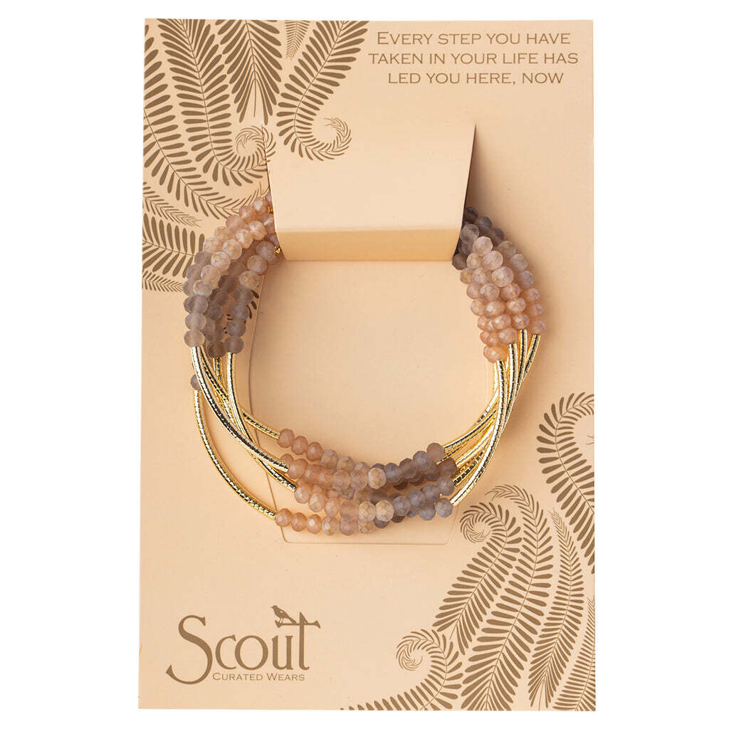 Mirage/Gold Wrap Bracelet/Necklace