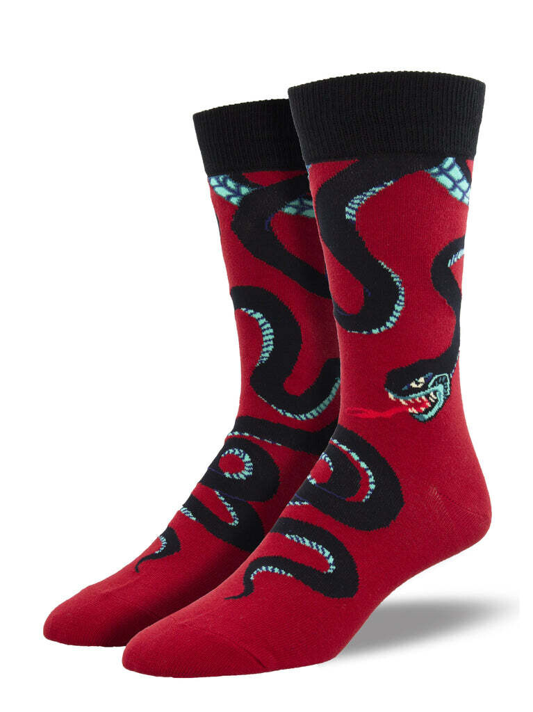 Slither Me Timbers Red Men's Socks