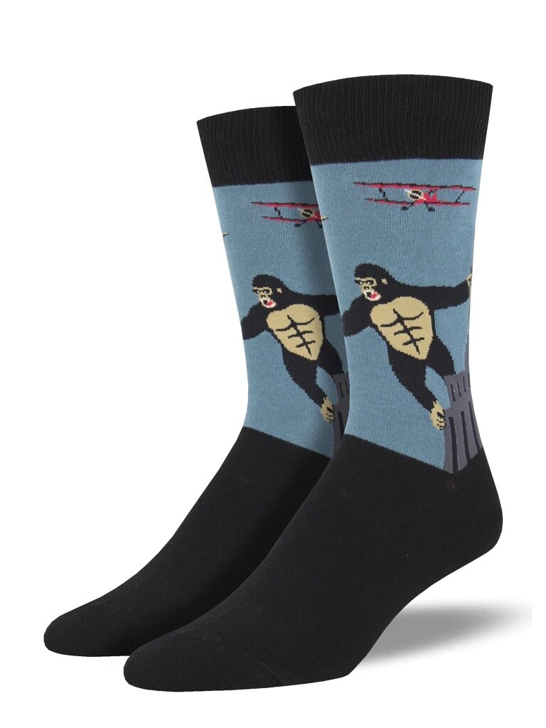 King Kong Blue Men's Socks