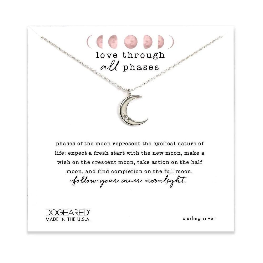 Love Through All Phases Sterling Silver Necklace