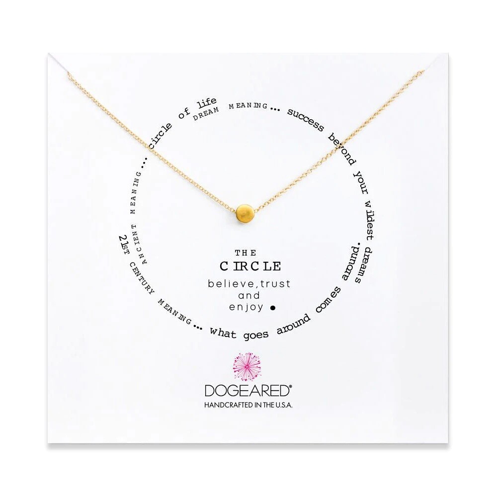 The Circle Necklace Gold Dipped