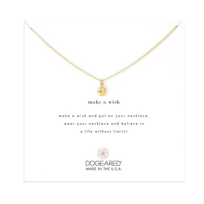 Make A Wish Petite Compass Gold Dipped Necklace