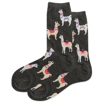 Alpacas Charcoal Women's Socks