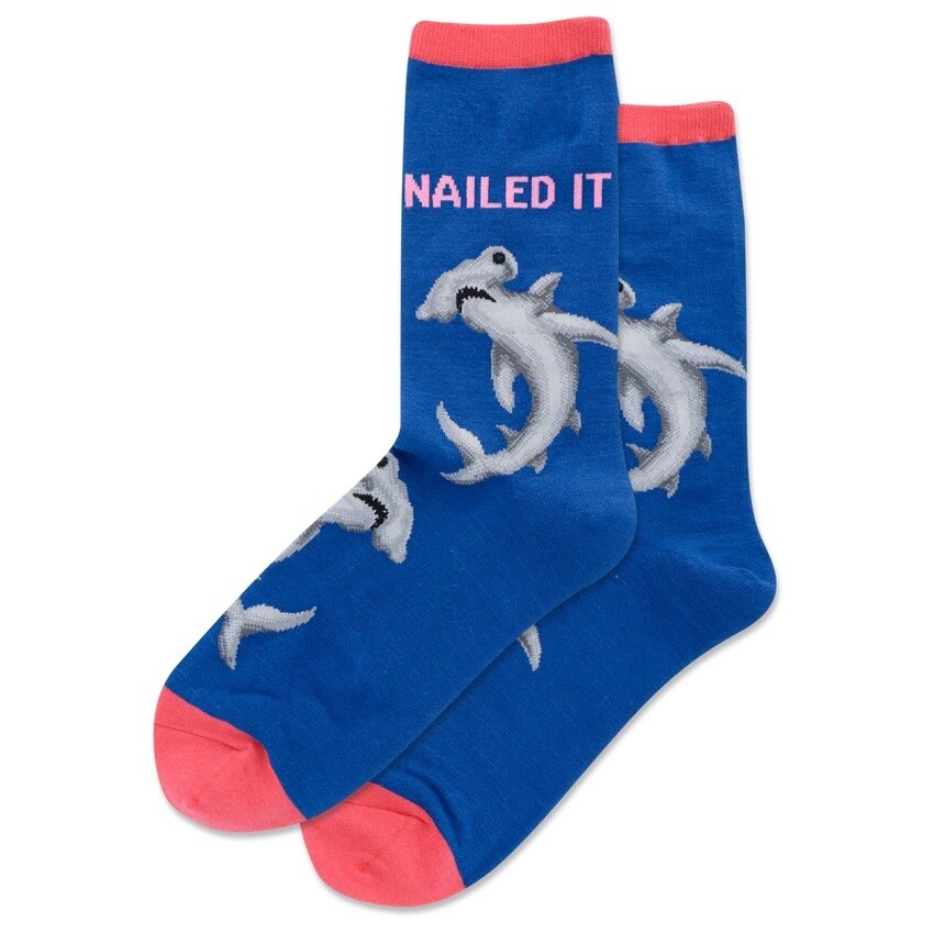 Nailed It Dark Blue Women's Socks
