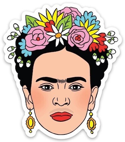 Frida Flower Crown Sticker