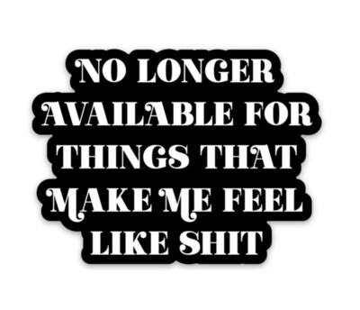 No Longer Available Sticker