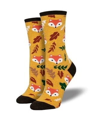Foxy Fall Yellow Women's Socks