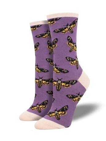 Moths To a Flame Purple Women's Socks