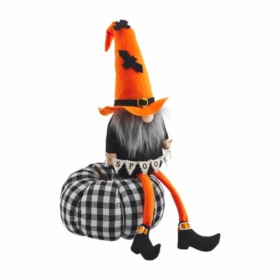 Large Halloween Pumpkin Gnome