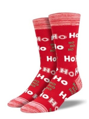 Ho Ho Ho Red Men's Socks