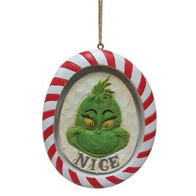 Rotating Prom Grinch Ornament