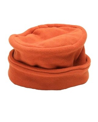 Orange Fleece Roll Hat