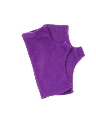 Purple Fleece Fingerless Gloves