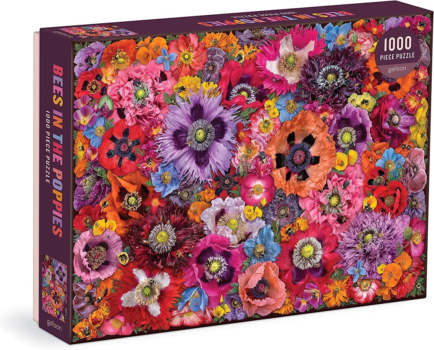 Troy Litten Bees in the Poppies Puzzle 1000