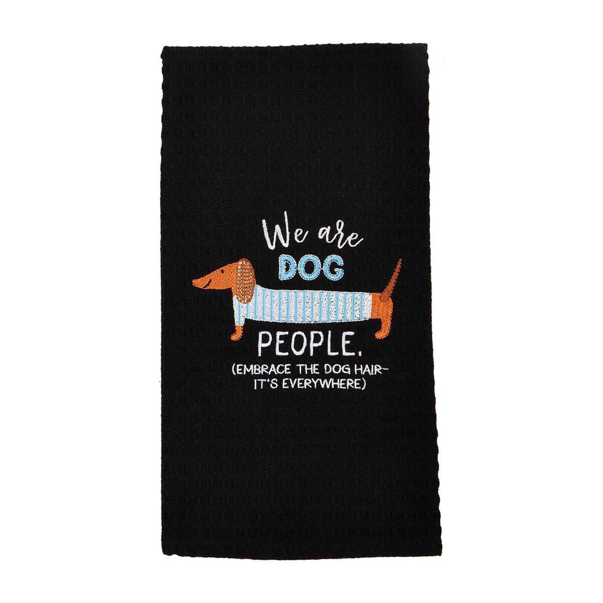 Dog People Waffle Weave Towel