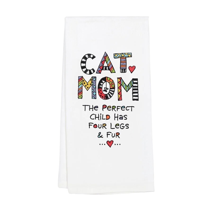 Cat Mom Tea Towel