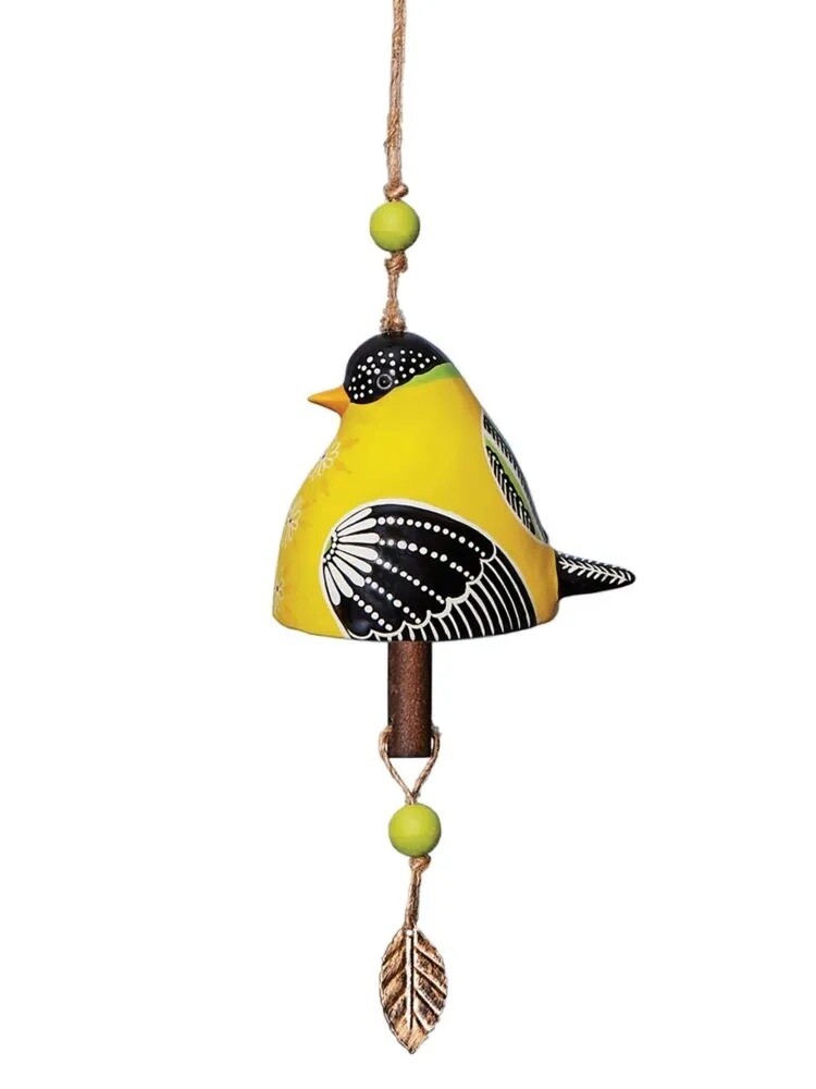 Goldfinch Ceramic Bell