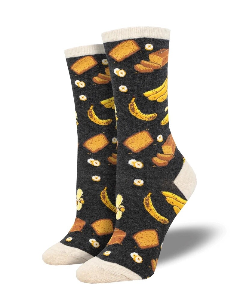 Banana Bread Charcoal Heather Women's Socks