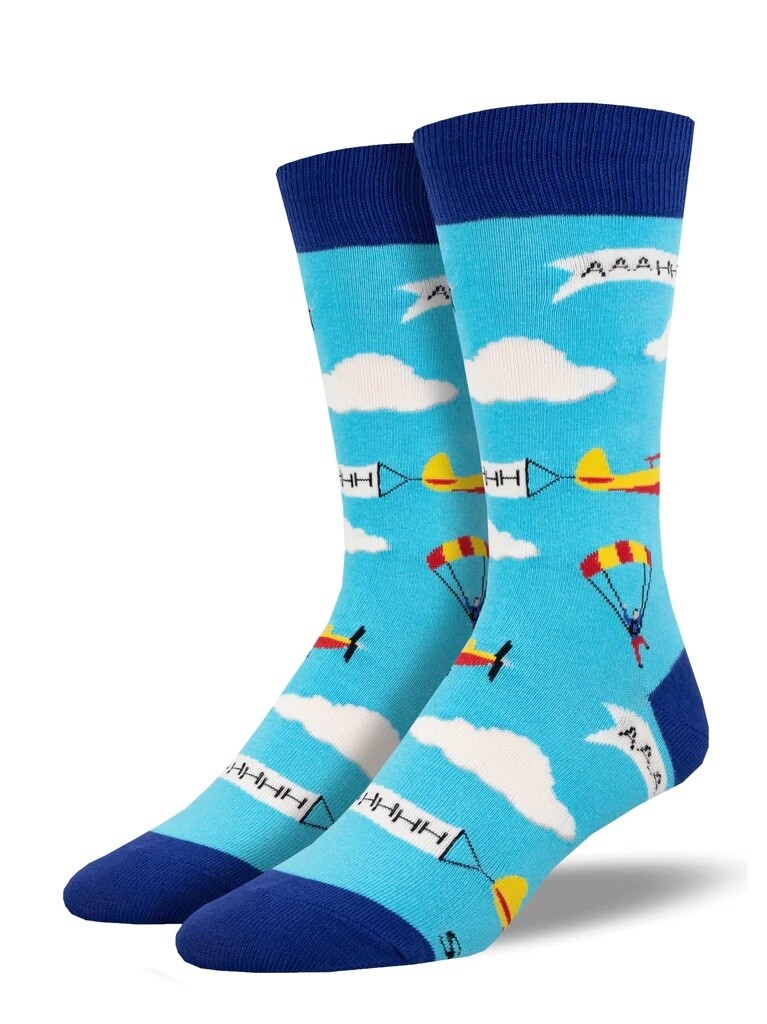 Skydiver Blue Men's Socks