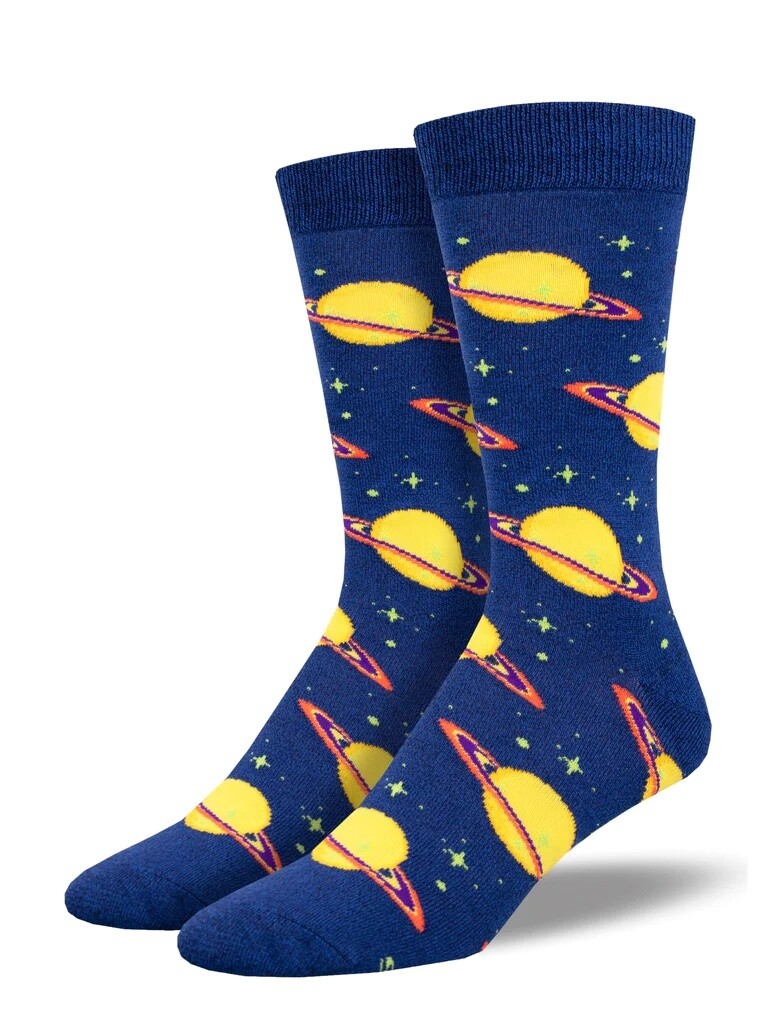 Starstruck by Saturn Navy Men's Socks
