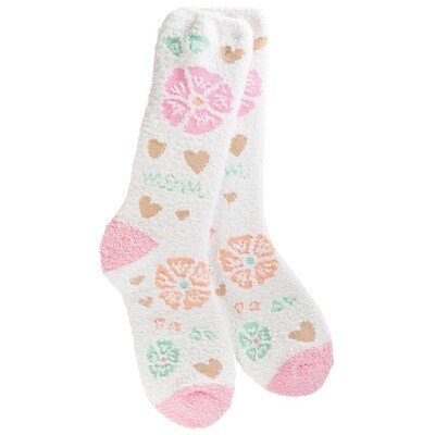 Floral Heart Mom Socks